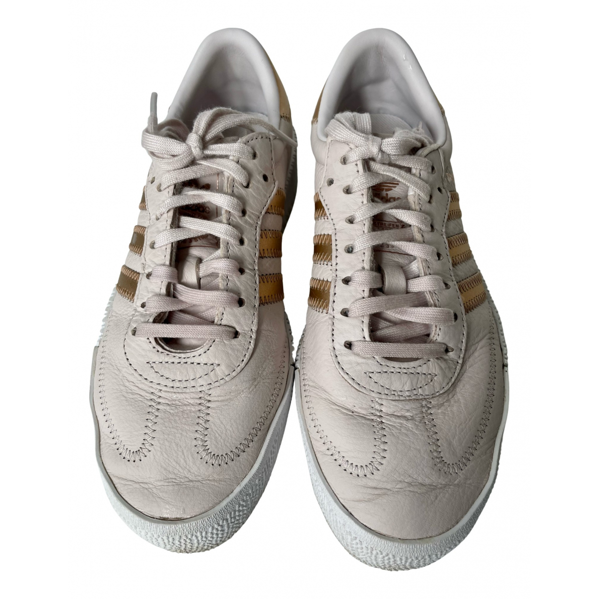 Samba leather trainers Adidas Pink size 
